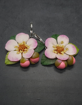  Earrings "Apple blossom" 